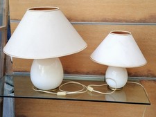 Pair vintage white ceramic - pair, of