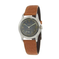 Orologio militare vintage Zenith anni 40 acciaio inox quadrante nero