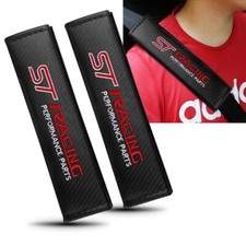 2 Copri Cintura Sicurezza per FORD ST Line RACING FIESTA FOCUS Scritta Logo