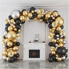 Kit palloncini nero oro