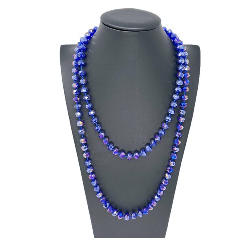 Collana lunga cristalli grandi - collana,