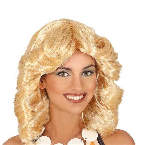 Parrucca capelli biondi - capelli,