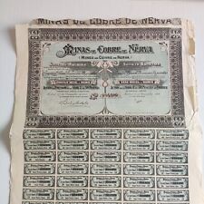 Azione Titolo Minas de Cobre de Nerva 1906 come da foto