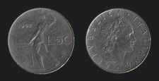 50 LIRE 1962 VULCANO - ITALIA