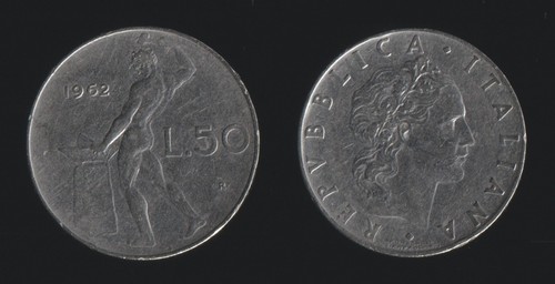 Lire 1962 vulcano - -, italia