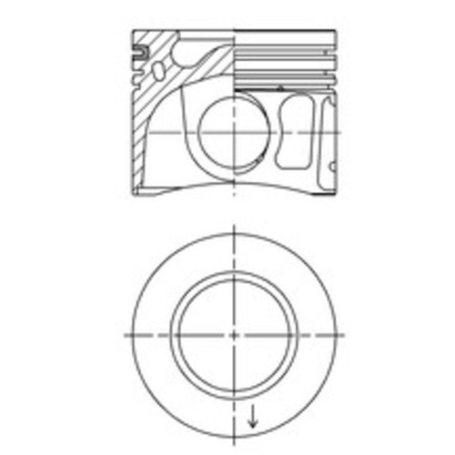 Pistone kolbenschmidt 41765600 - kolbenschmidt,