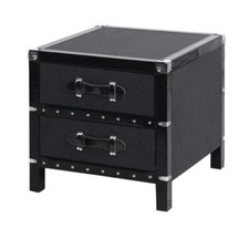 Comodino 2 cassetti in feltro