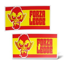 Sticker x2 LECCE Adesivo