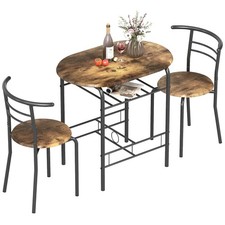 HOMCOM Set Tavolo e Sgabelli