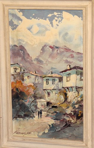 1977 dipinto olio - dipinto, ad