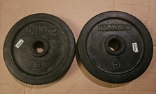 Coppia Piastre Pesi 5 Lb Gomma