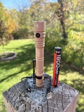 TORCIA LED ACEBEAM DESERT TAN TAC AA EDC + BATTERIA USB-C + DIFFUSORI