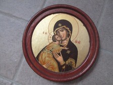 QUADRETTO ICONA RUSSA IN LEGNO