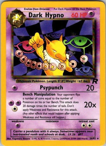 Dark hypno team rocket - hypno, 26/82