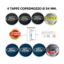 4 Tappi Coprimozzo per FORD 54