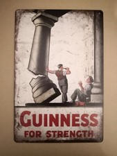 Targa beer birra guinness stampa metallo vintage retrò pub bar poster arredo
