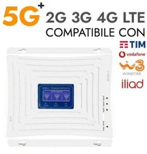 AMPLIFICATORE SEGNALE TELEFONICO INTERNET RIPETITORE TRIBANDA 2G 3G 4G LTE 5G+
