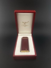 Accendino Les Must De Cartier lacca cinese Bordeaux e oro ~ Occasione