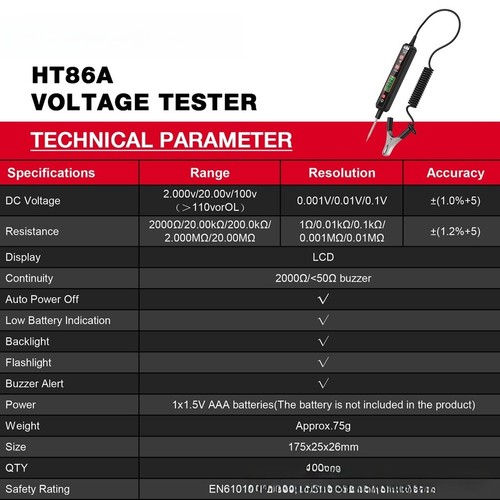Per ht86a tester multifunzione - per,