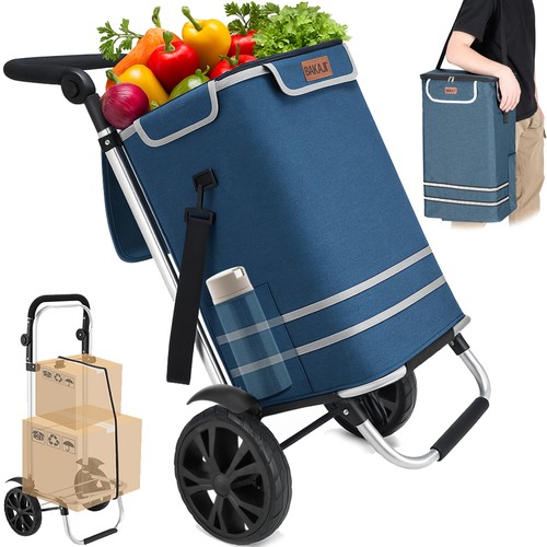 Carrello spesa pieghevole 56l - pieghevole,