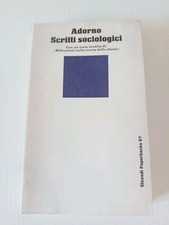 Adorno Scritti Sociologici Einaudi 1976 Ec8