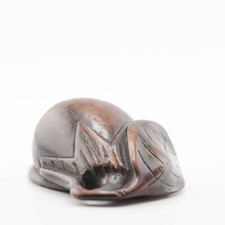 Vecchio Netsuke in legno 19/20°C Giapponese Giappone Frutta Periodo Meiji