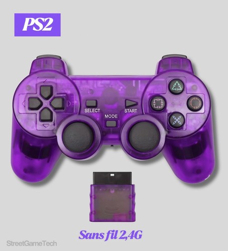 Manette ps2 sans fil 4g - manette, 2.4g