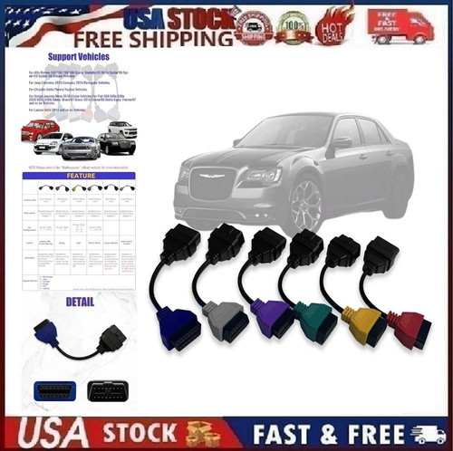 Obd2 adapter cable set 6pcs - adapter,
