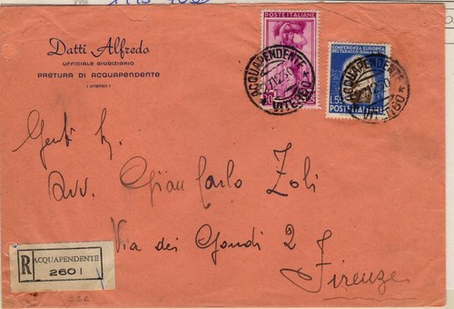 Storia postale raccomandata - , 50