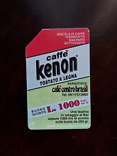 SCHEDA TELEFONICA CAFFE' KENON TELECOM ALFANUMERICA