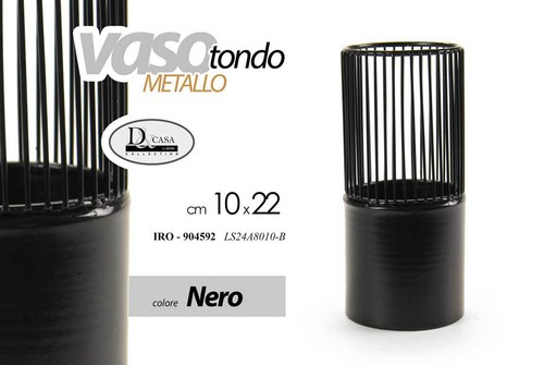 Vaso cilindro traforato - vaso,