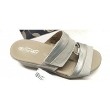Florance Scalzato sandalo Donna vera Pelle pantofole ciabatte linea comoda zeppa