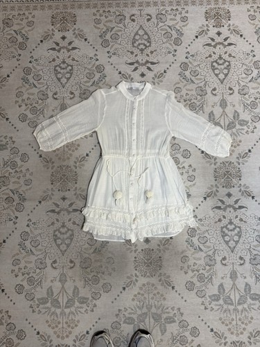 Mini abito svasato bianco zara - bianco,