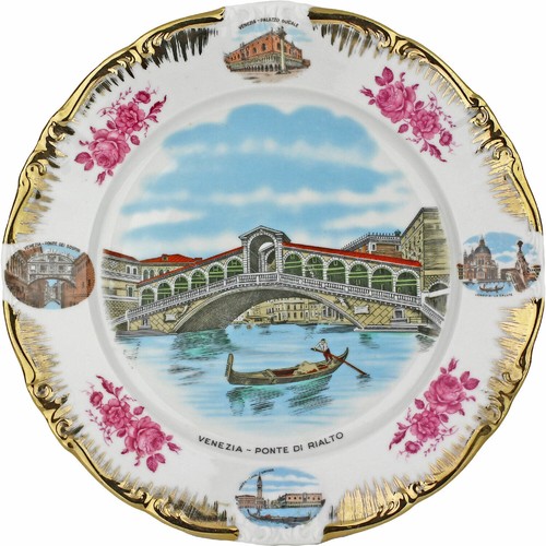 Piatto ricordo porcellana