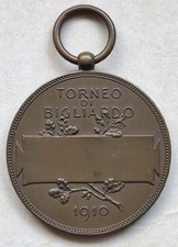 MEDAGLIA TORNEO DI BIGLIARDO