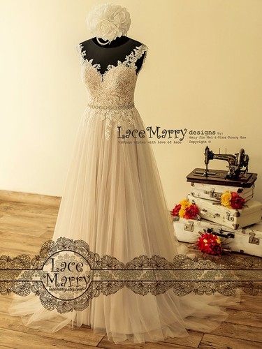 Abito sposa boho spalline - da,