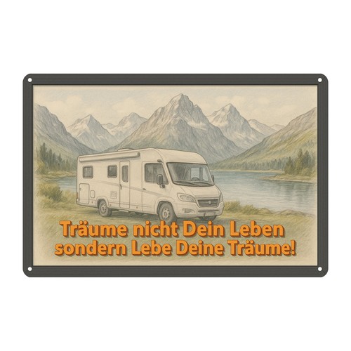 Targa latta scritta camper - latta,
