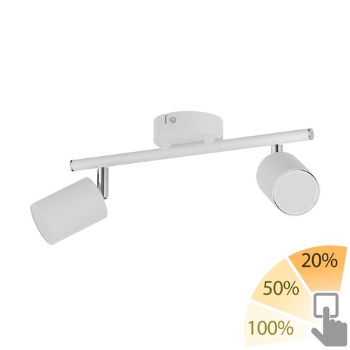 Faretto soffitto due luci - faretto,