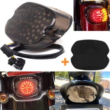 Per Harley Touring Dyna Softail Sportster XL1200 Fanale posteriore freno LED fumo