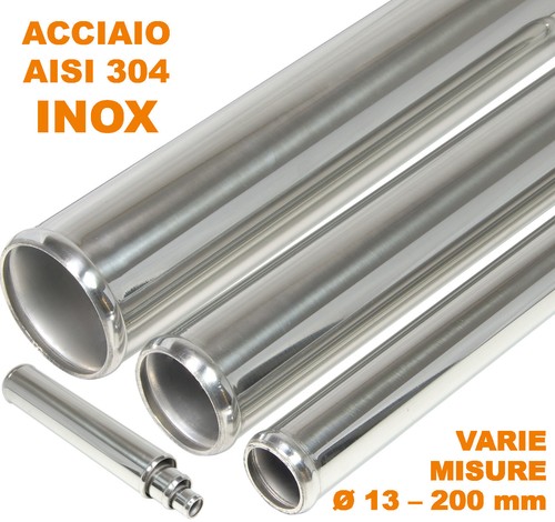 60cm tubo acciaio lucido inox - 60cm,