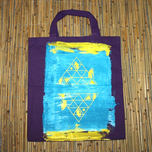 Borsa tessuto triangolo - borsa,