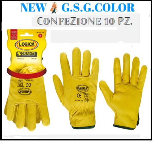Guanti lavoro pelle - da,
