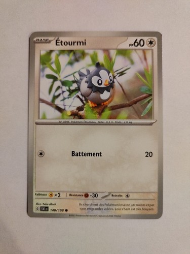 Carte pokemon étourmi - -,