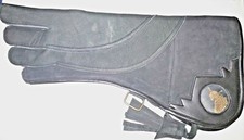 Aquila E Guanto Falconeria 4 Strati Puro pelle Nubuck 43.2cm Carbone Colore