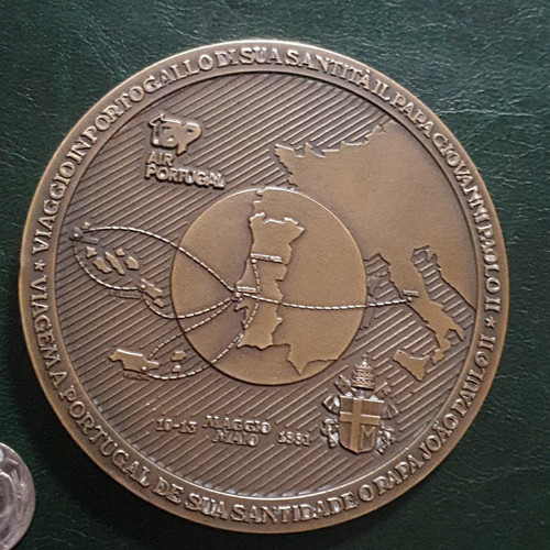 Medaglia viaggio papa giovanni - viaggio,
