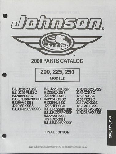 Catalogo ricambi johnson 2000 - catalogo,