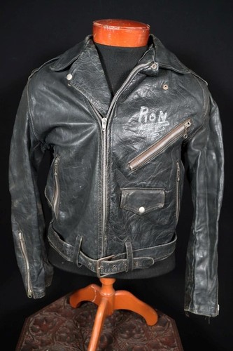 Giacca moto pelle - in,