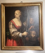 Antico dipinto olio su tela