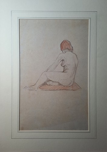 Disegno antico pastello e - disegno,