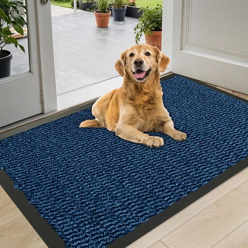 Tappetino per porta blu